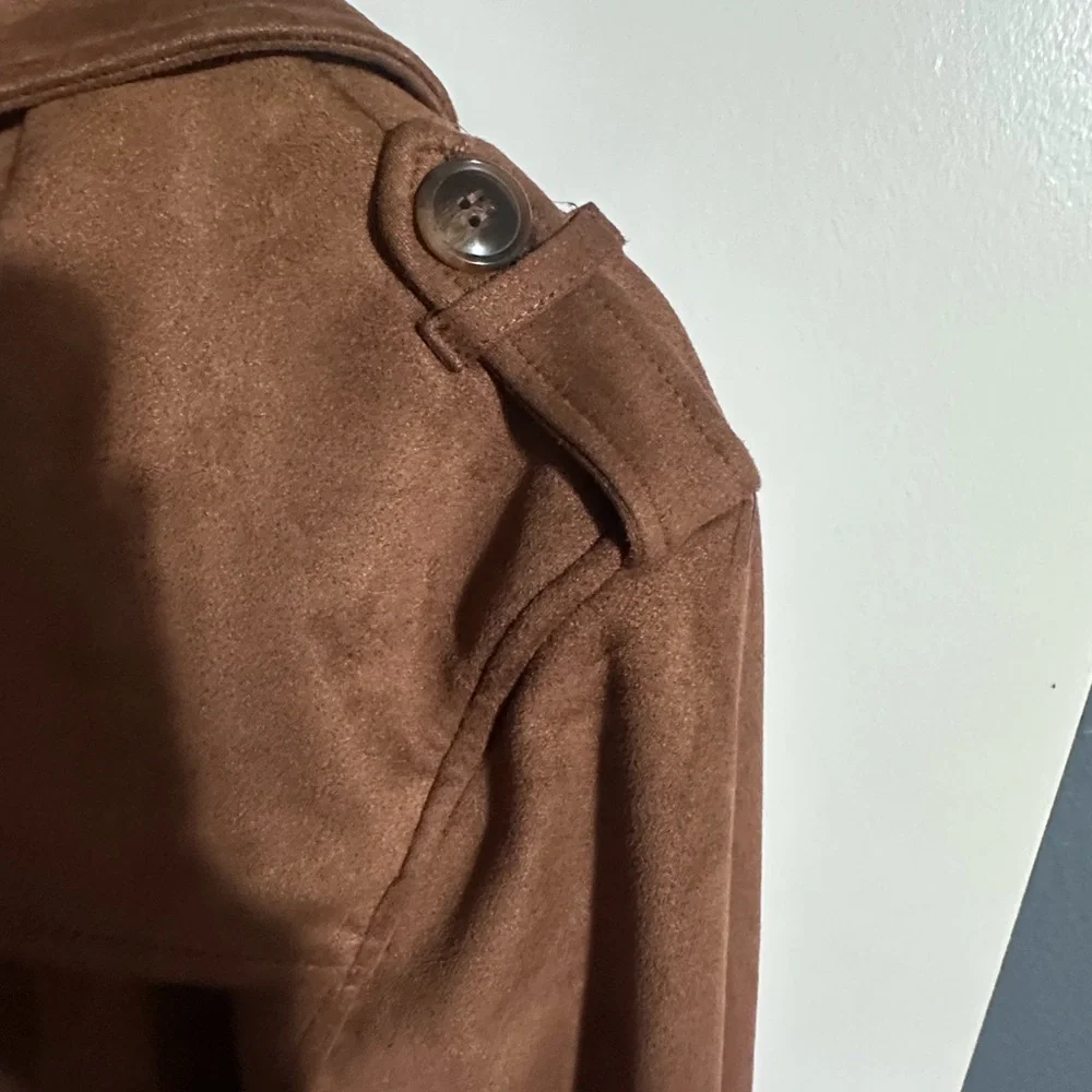 Steve Madden Faux Suede Tan Jacket Size‎ Large - Picture 10 of 10